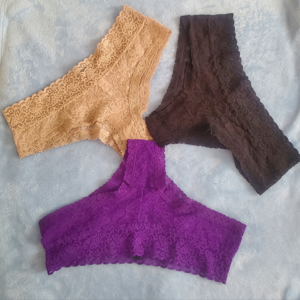 3 Victoria Secret Boyshort the Lacie Panties Sz Small